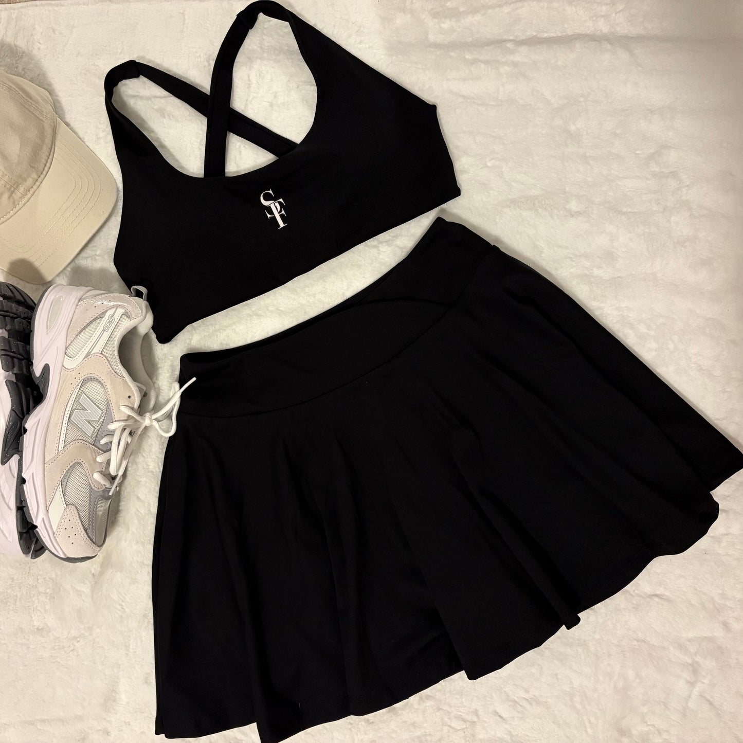 Black tenis set