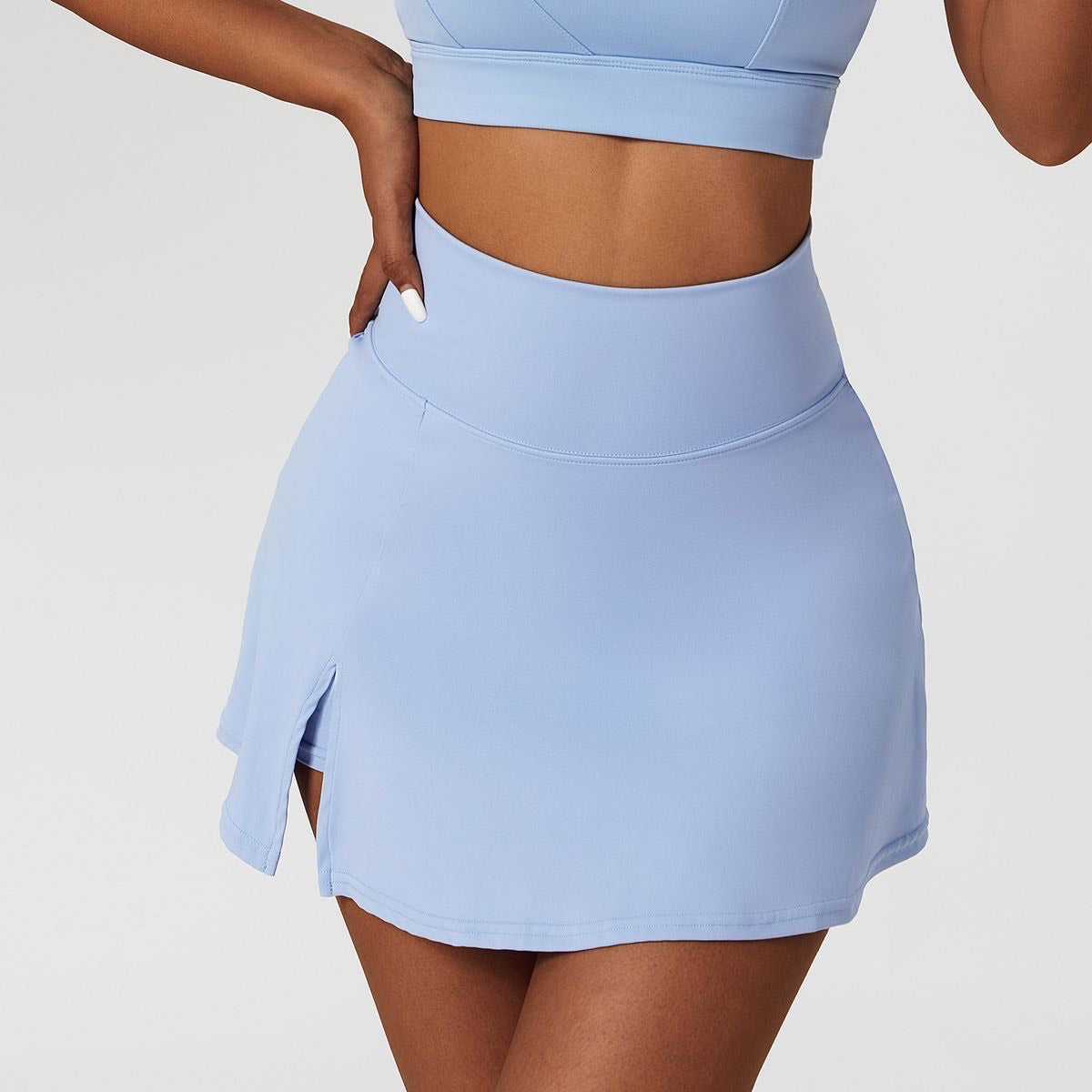 Sky Blue Skirt Set